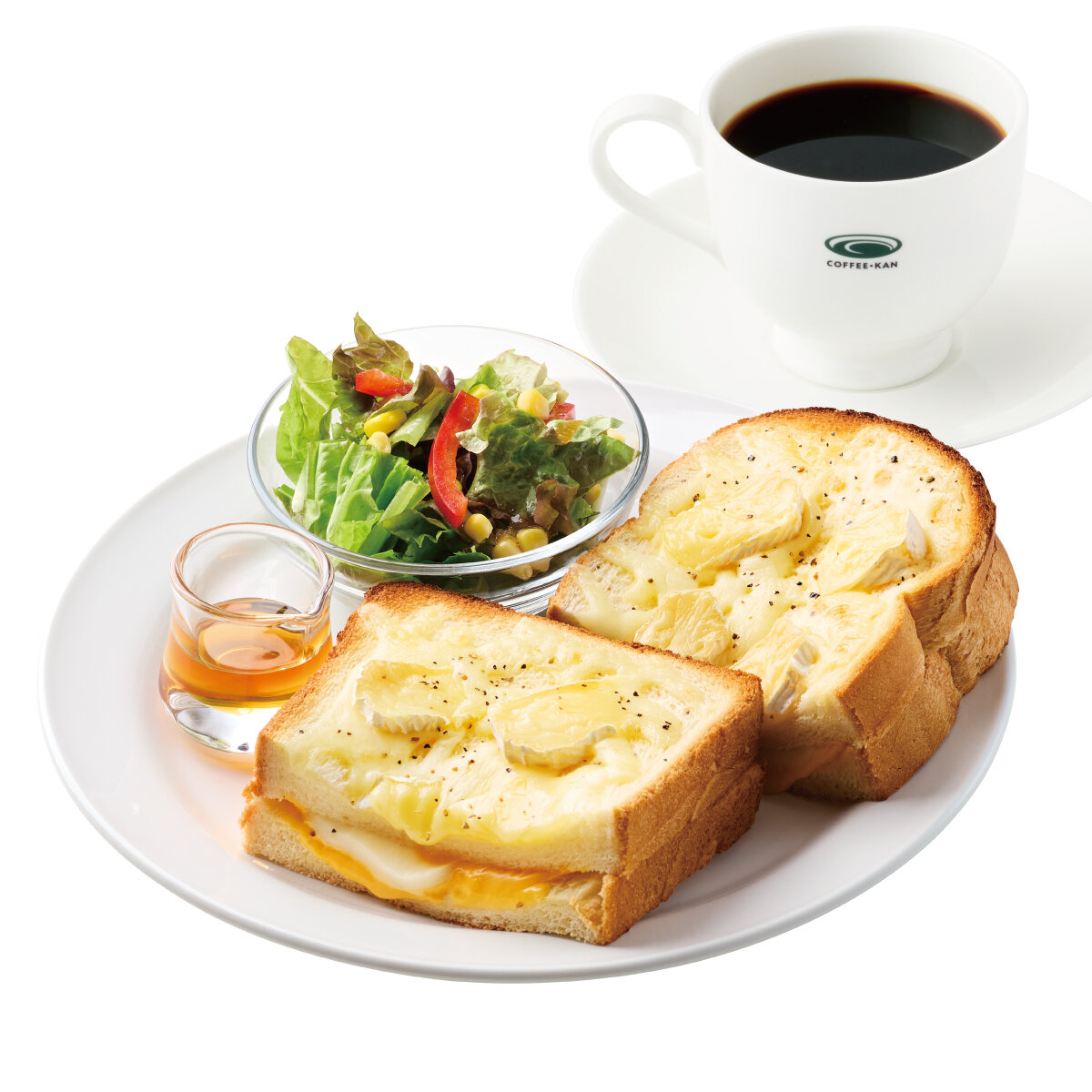 珈琲館 たっぷりチーズのクアトロフォルマッジサンド