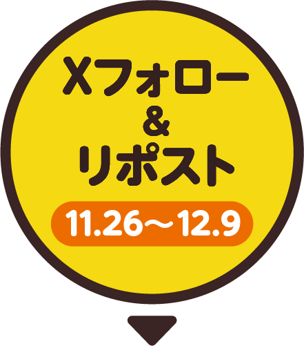 Xフォロー&リポスト 11.26~12.9