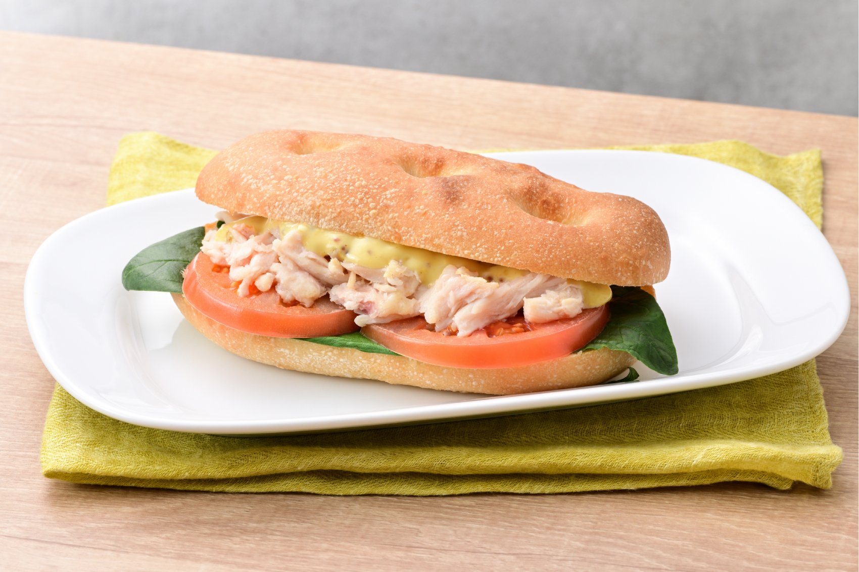 ハニーマスタードチキンフォカッチャ