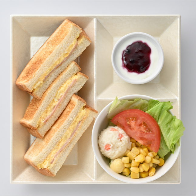 トーストサンドモーニングハムタマゴ