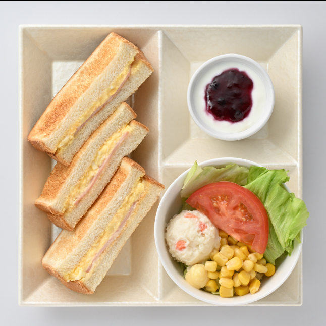 トーストサンドモーニングハムタマゴ