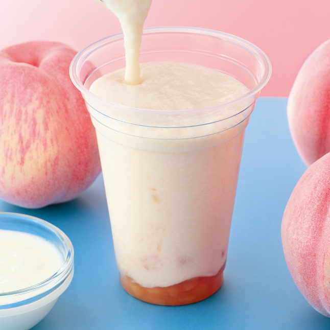 白桃&ヨーグルトスムージー