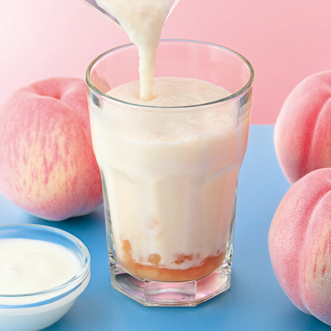 白桃&ヨーグルトスムージー