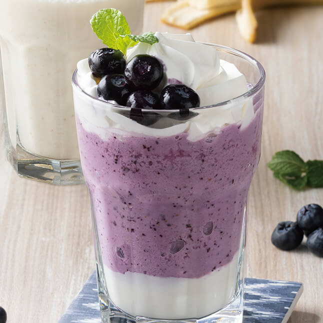 ブルーベリーヨーグルトスムージー