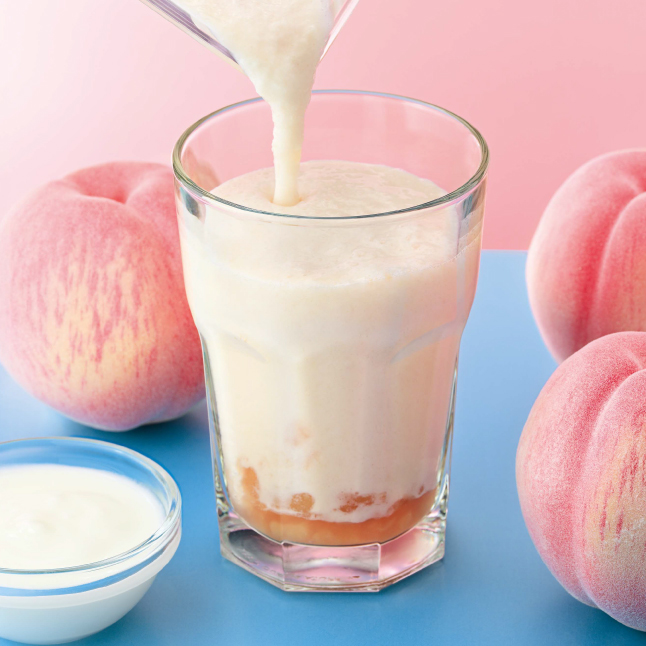 白桃&ヨーグルトスムージー