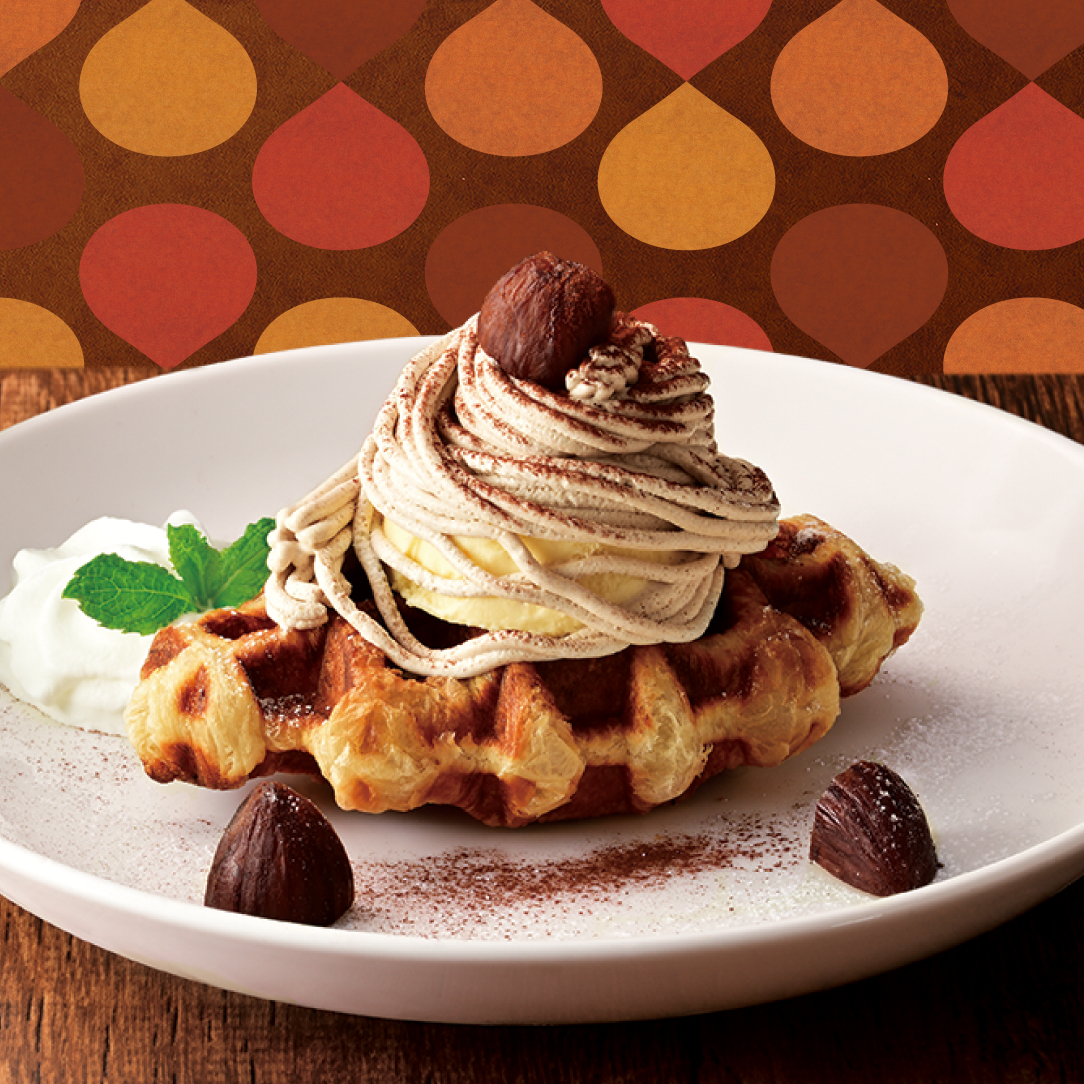 クロッフル モンブラン仕立て