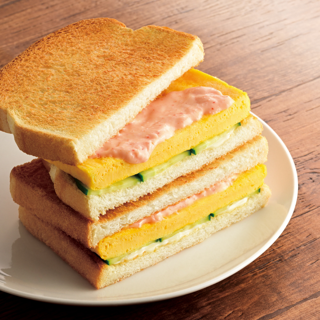 トーストサンド　たまご焼き～博多明太マヨソース～