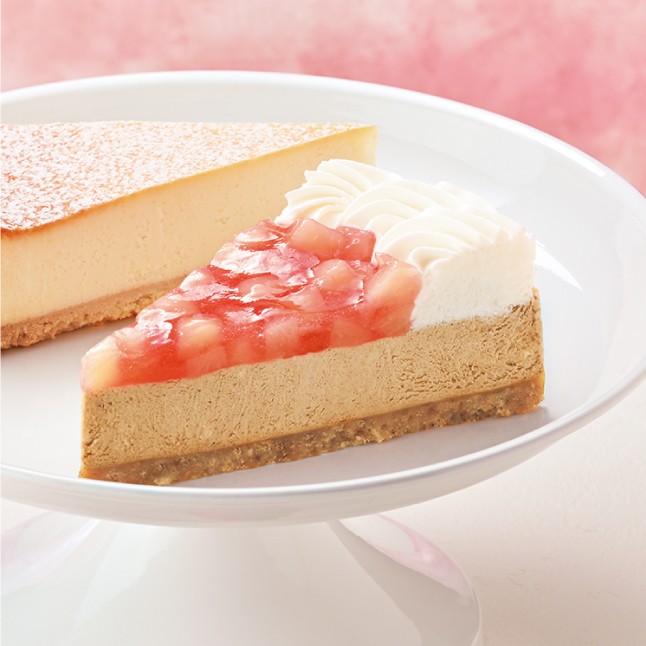 桃とアールグレイのケーキ
