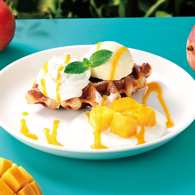 焼きたてクロッフル マンゴー